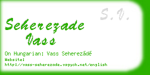seherezade vass business card